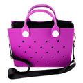 Purple Black Croc Bag