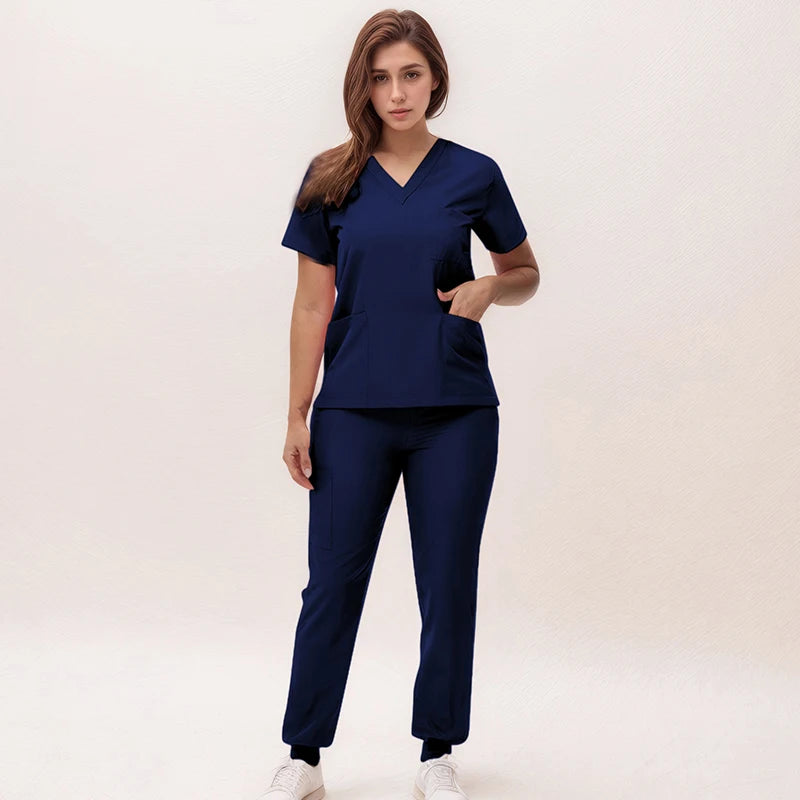 Stretchy Jogger Pants Scrub Sets