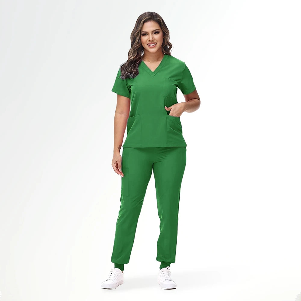 Emerald Green Scrub Set