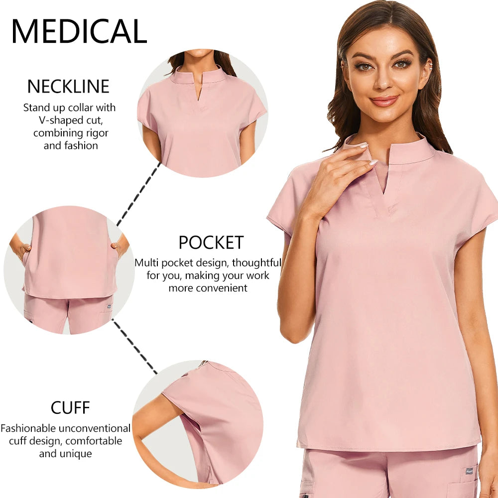 V-cut Jogger Scrub Set