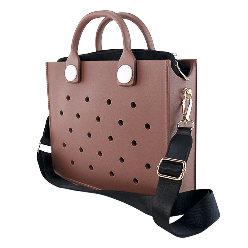 Brown Black Croc Bag