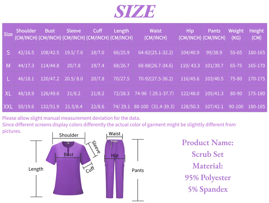 Purple Scrub Set