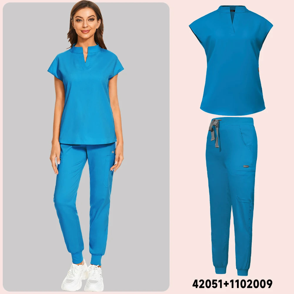 V-cut Jogger Scrub Set