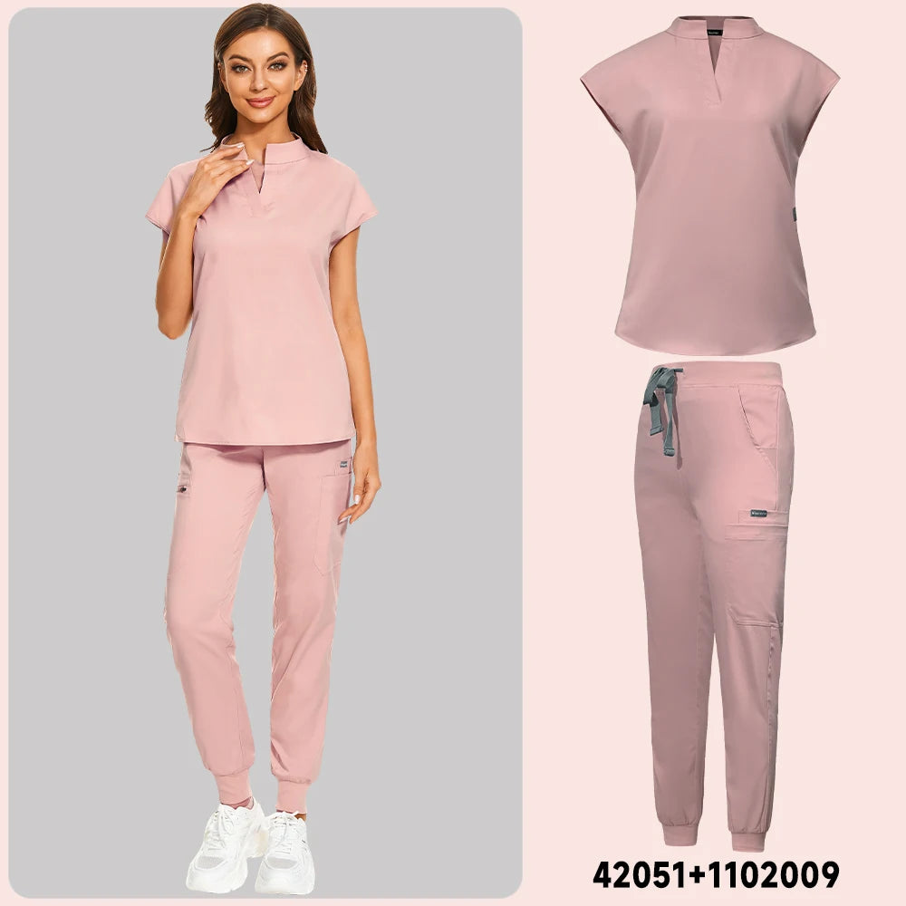 V-cut Jogger Scrub Set
