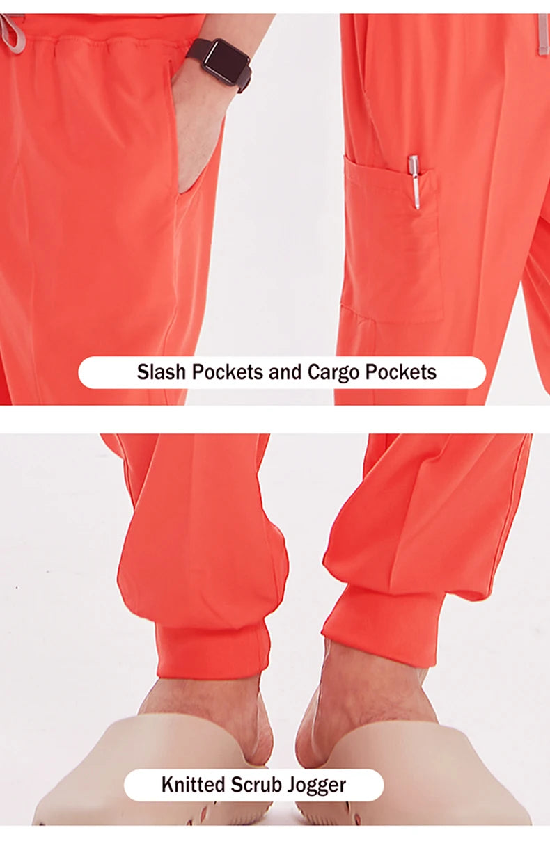 Powder Pink  Jogger Scrub Set