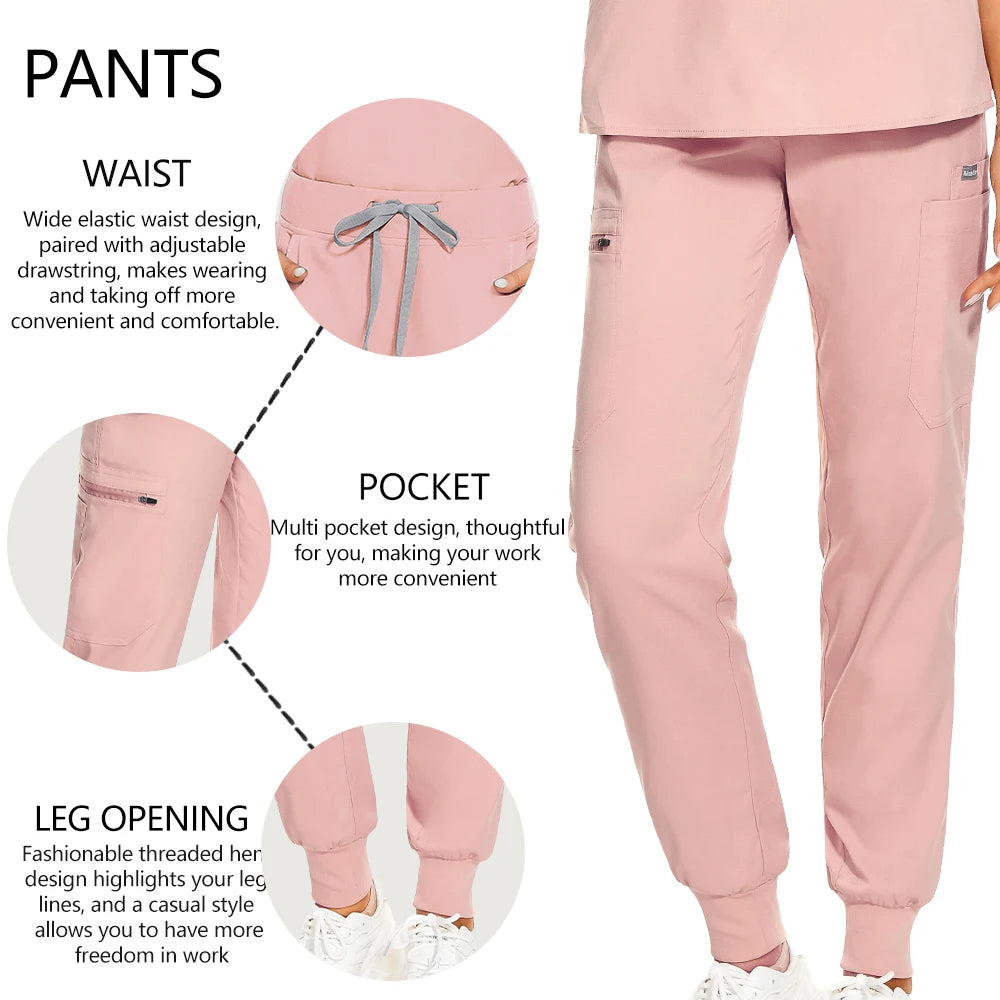 V-cut Jogger Scrub Set