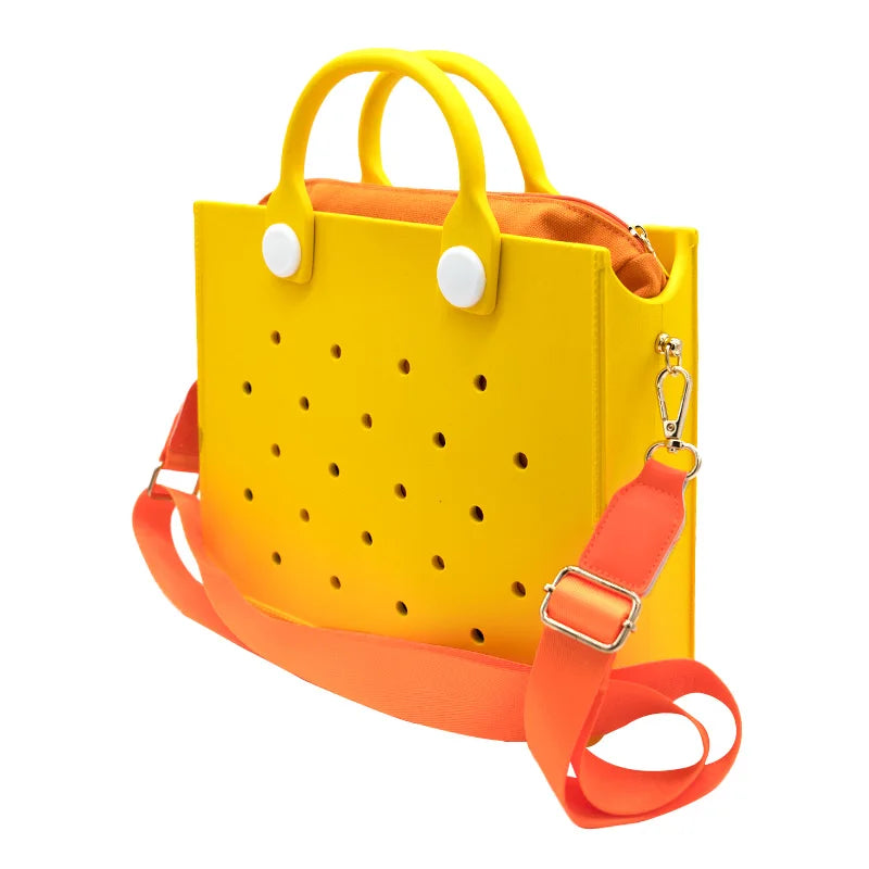 Orange Croc Purse
