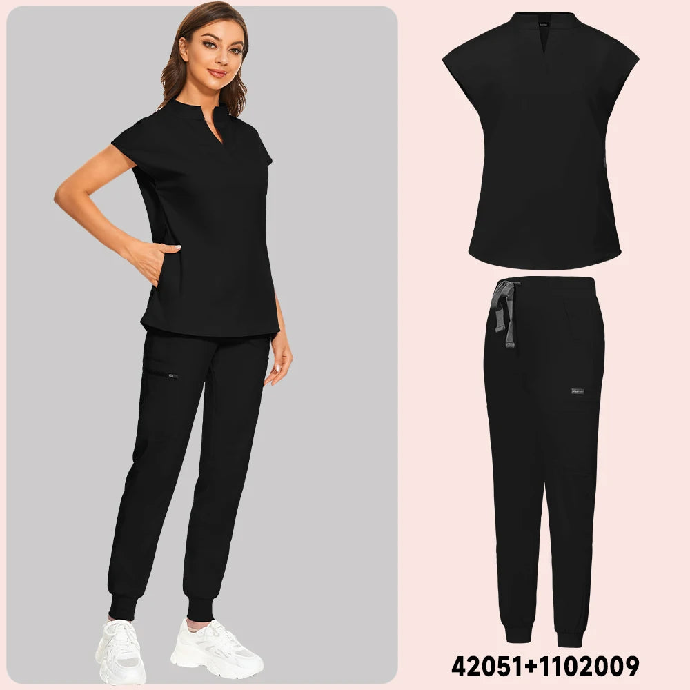 V-cut Jogger Scrub Set