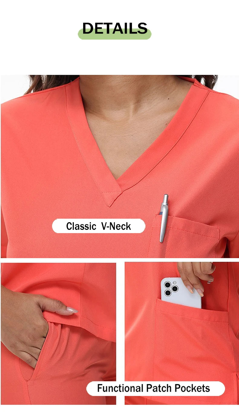 Yellow Jogger Scrub Set