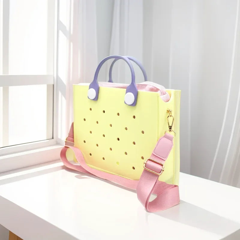Yellow Croc Purse