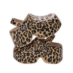 Leopard Thick Bottom Clogs
