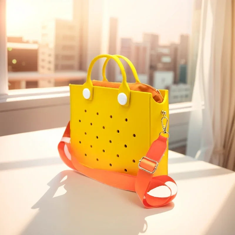 Orange Croc Purse