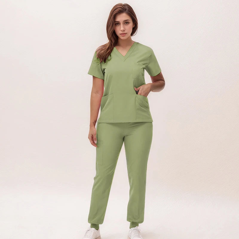 Mint Green Jogger Scrub Set
