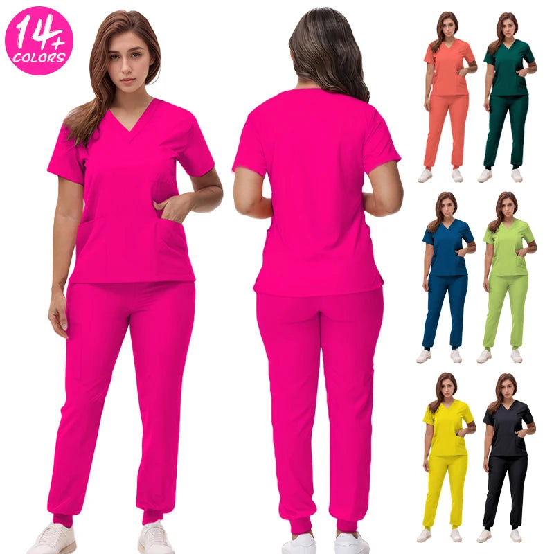 Rose  Jogger Scrub Set