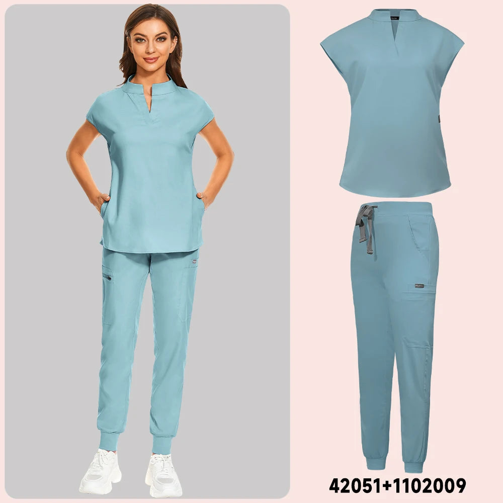 V-cut Jogger Scrub Set