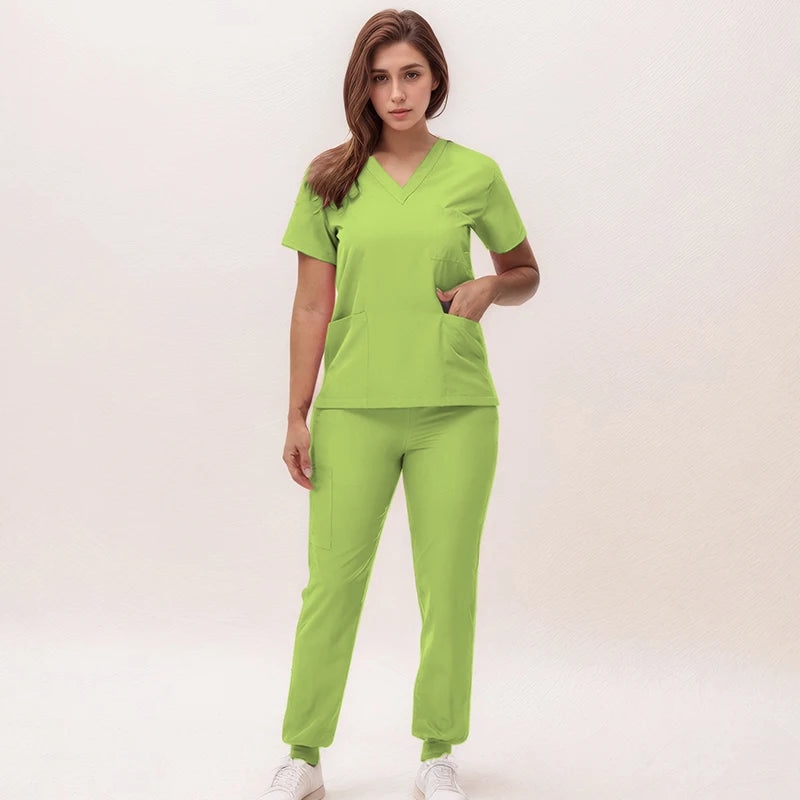 Fruit Green Scrub Set